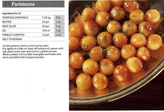 Parisienne Potatoes recipe card