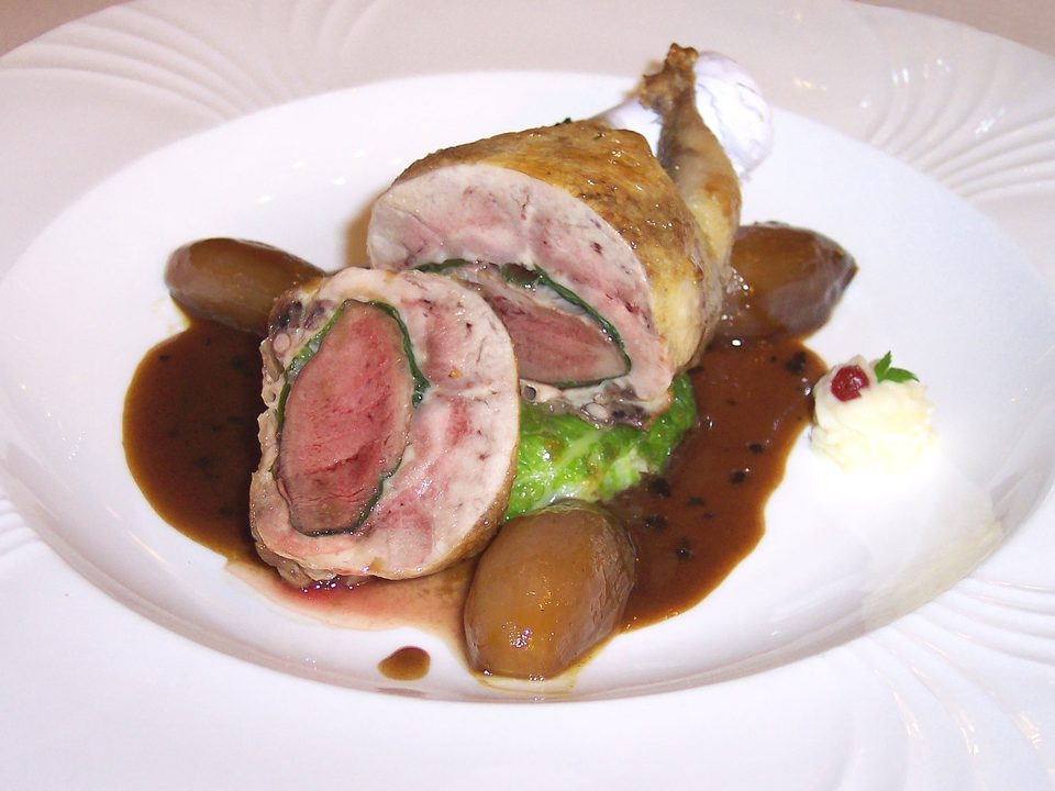 Stuffed quail