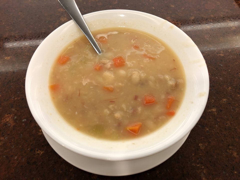 Bowl of white bean soup